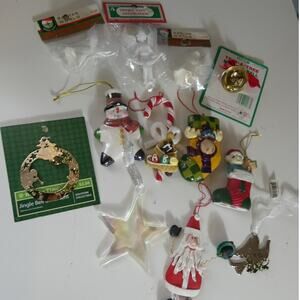 Vintage Lot 12 Christmas Ornaments Variety